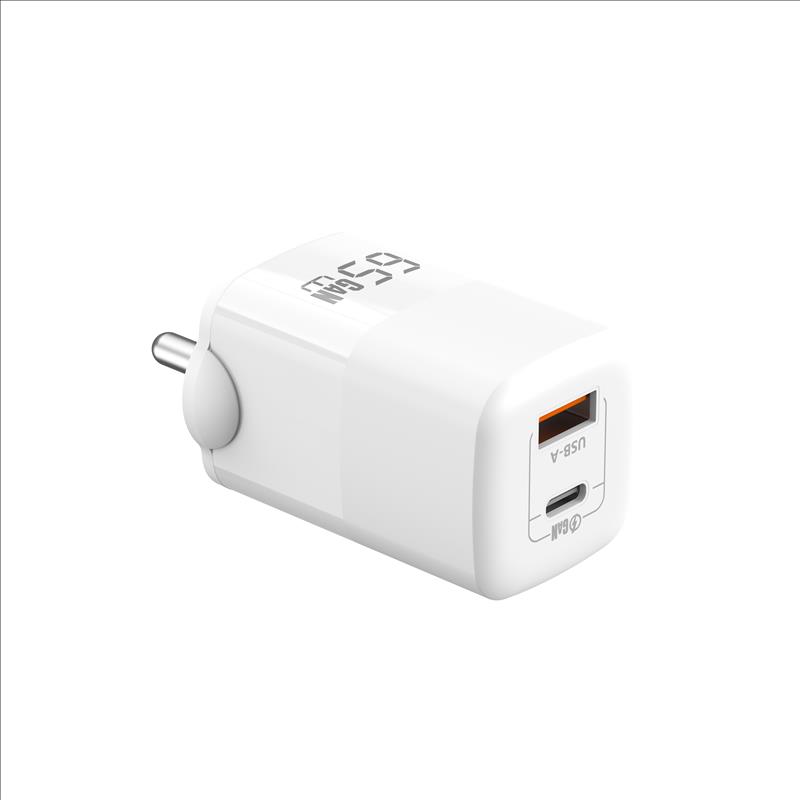 GaN Charger 65W USB-A+C