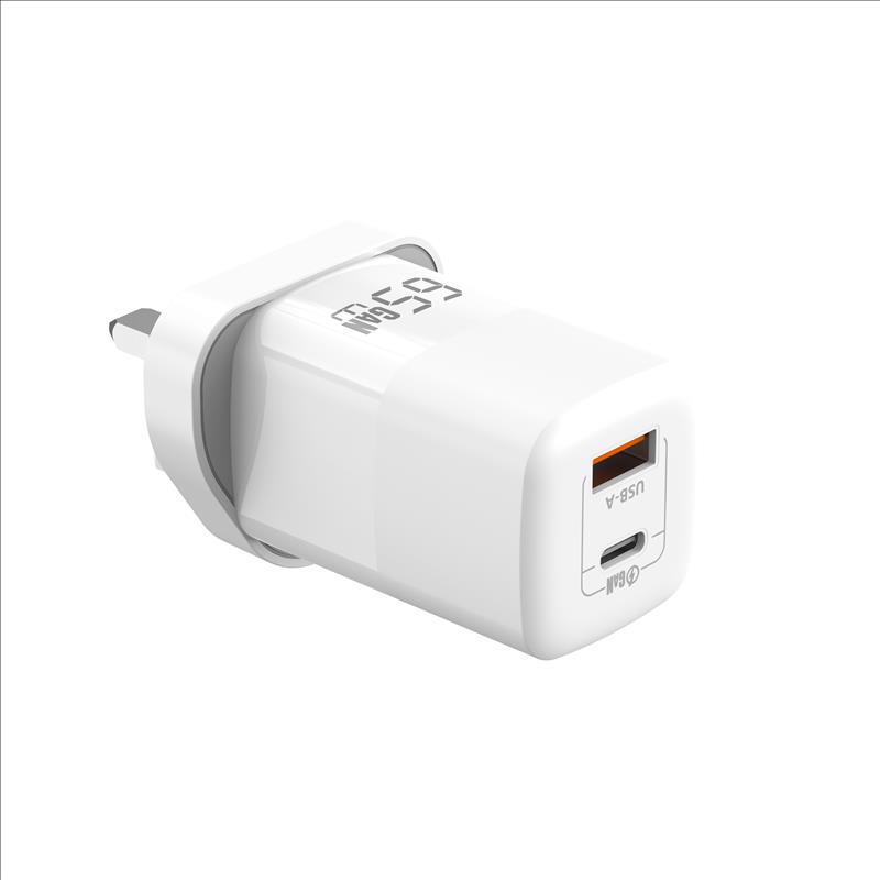 GaN Charger 65W USB-A+C
