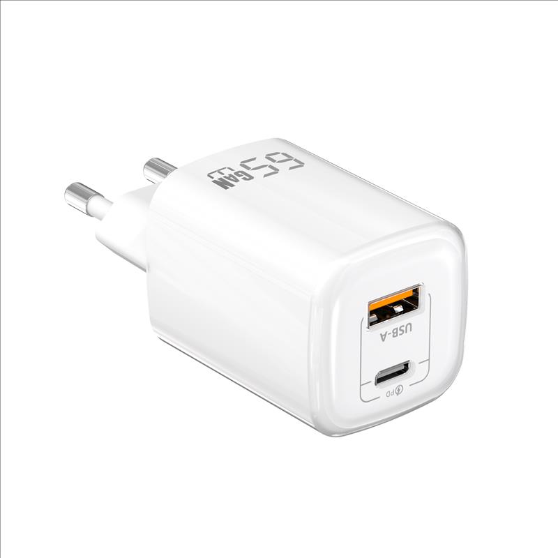 GaN Charger 65W USB-A+C