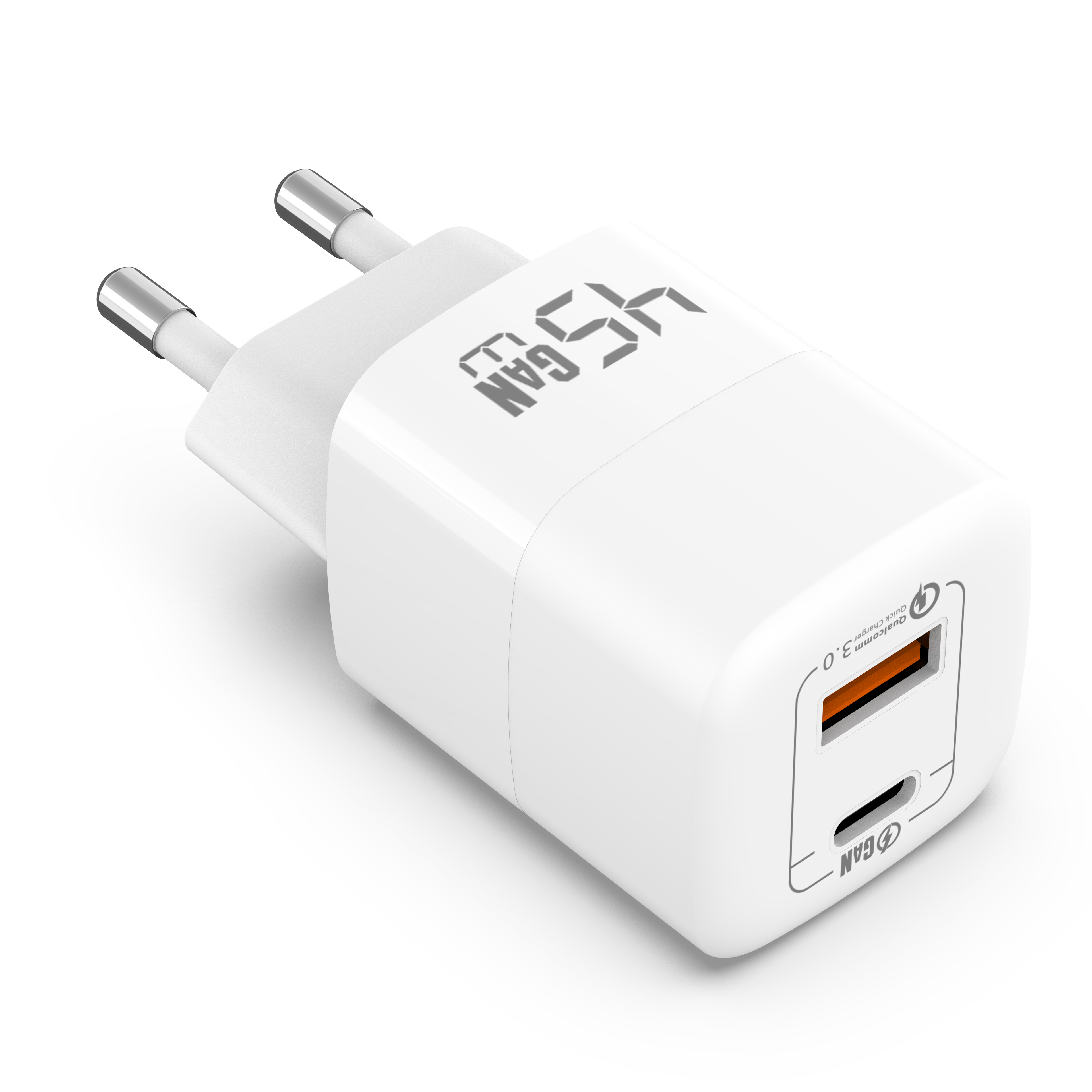 GaN Charger 45W USB-A+C