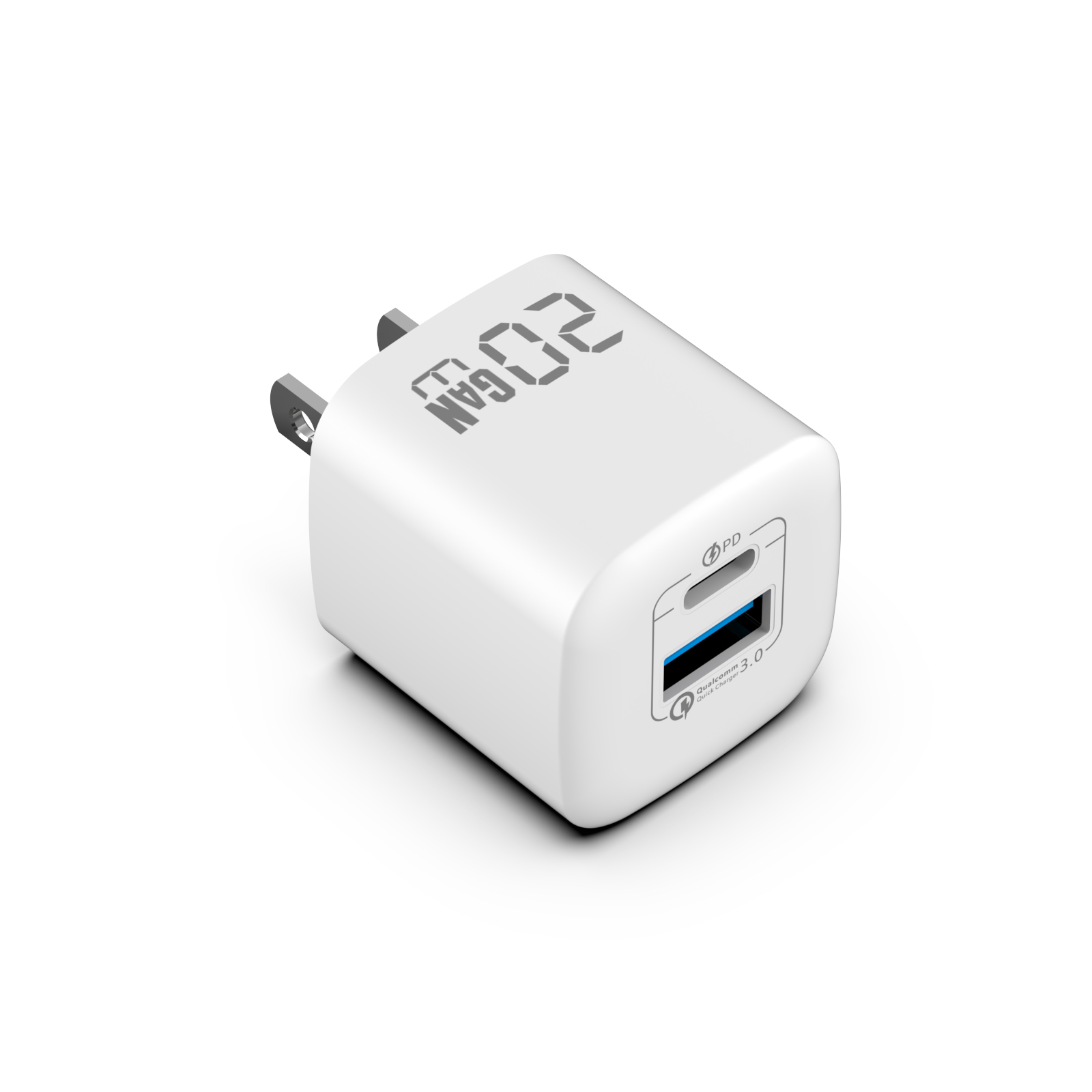 GaN Charger 20W USB-A+C