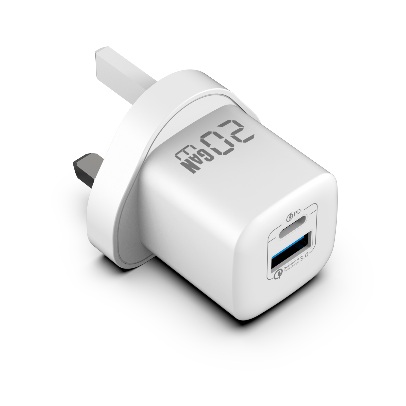 GaN Charger 20W USB-A+C