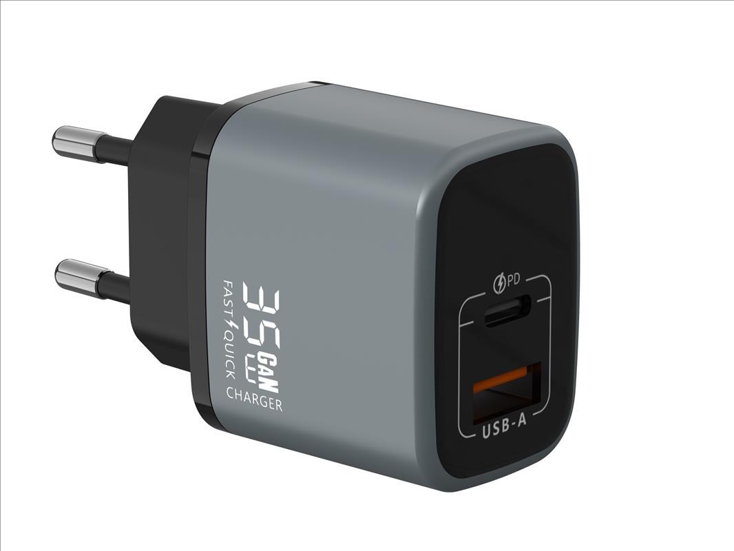 GaN Charger 35W USB-A+C