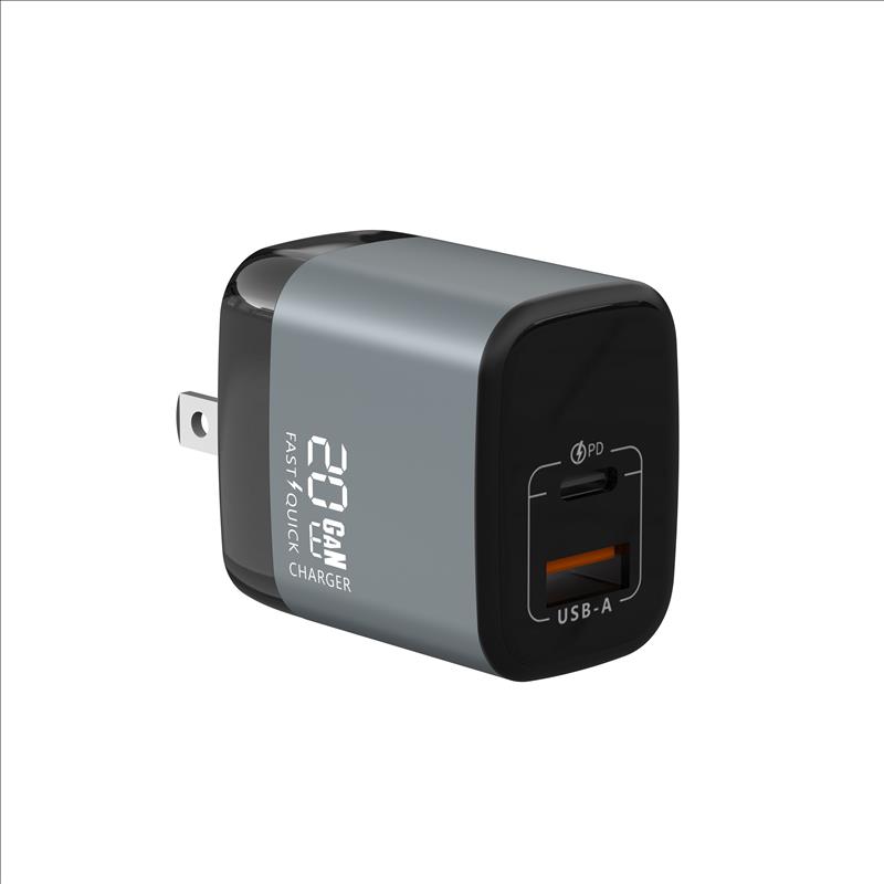 GaN Charger 20W USB-A+C