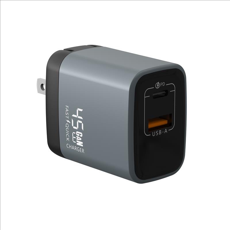 GaN Charger 45W USB-A+C