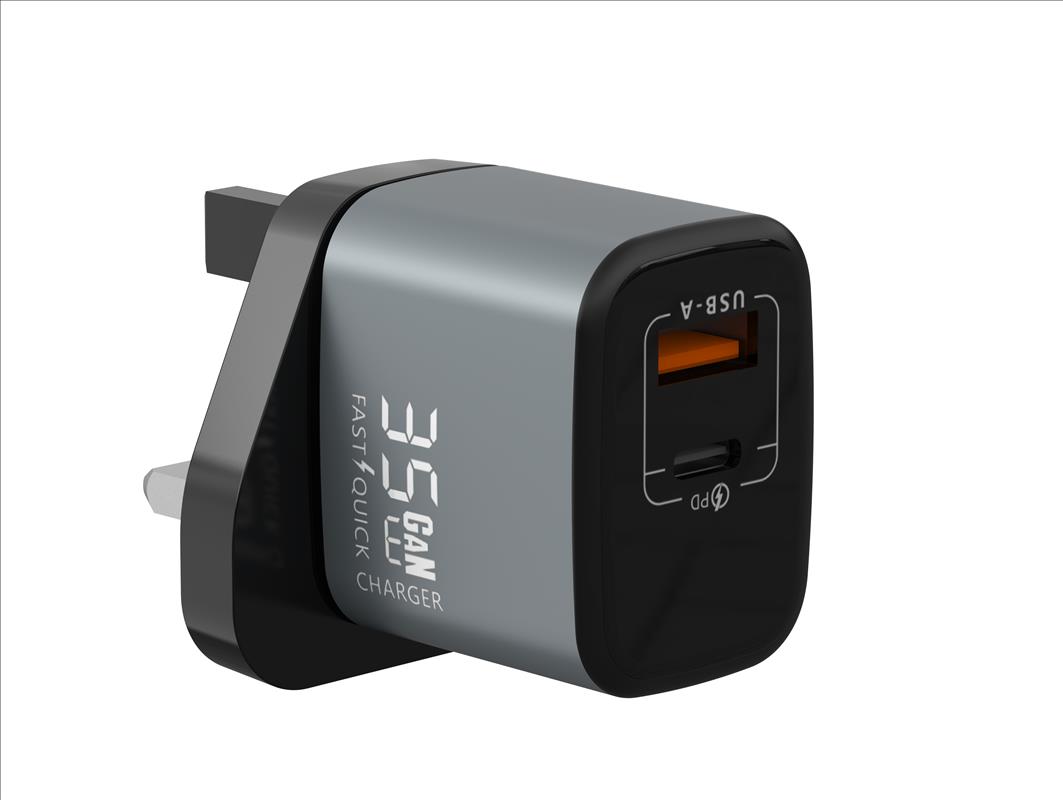 GaN Charger 35W USB-A+C