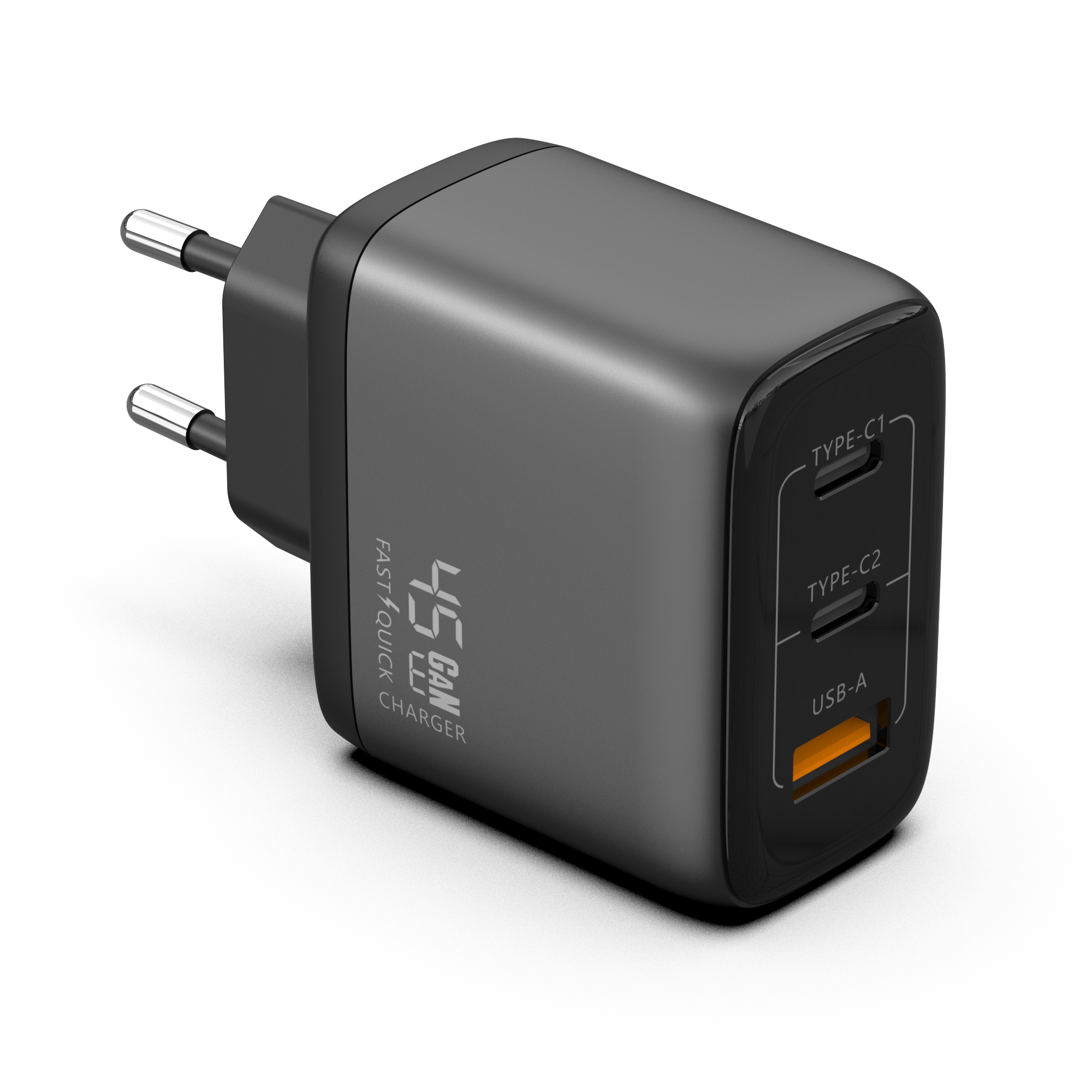 GaN Charger 45W USB-A+2C
