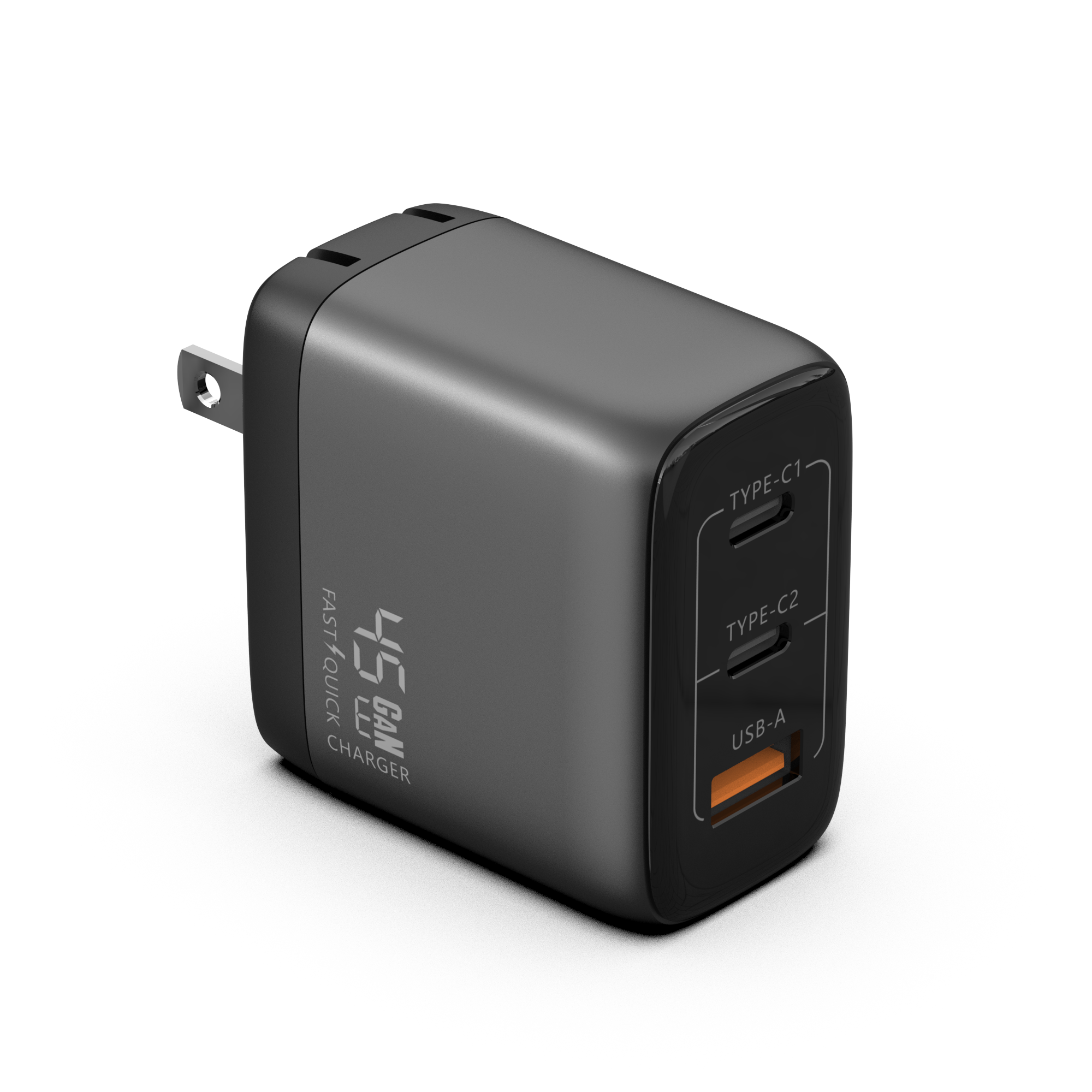 GaN Charger 45W USB-A+2C