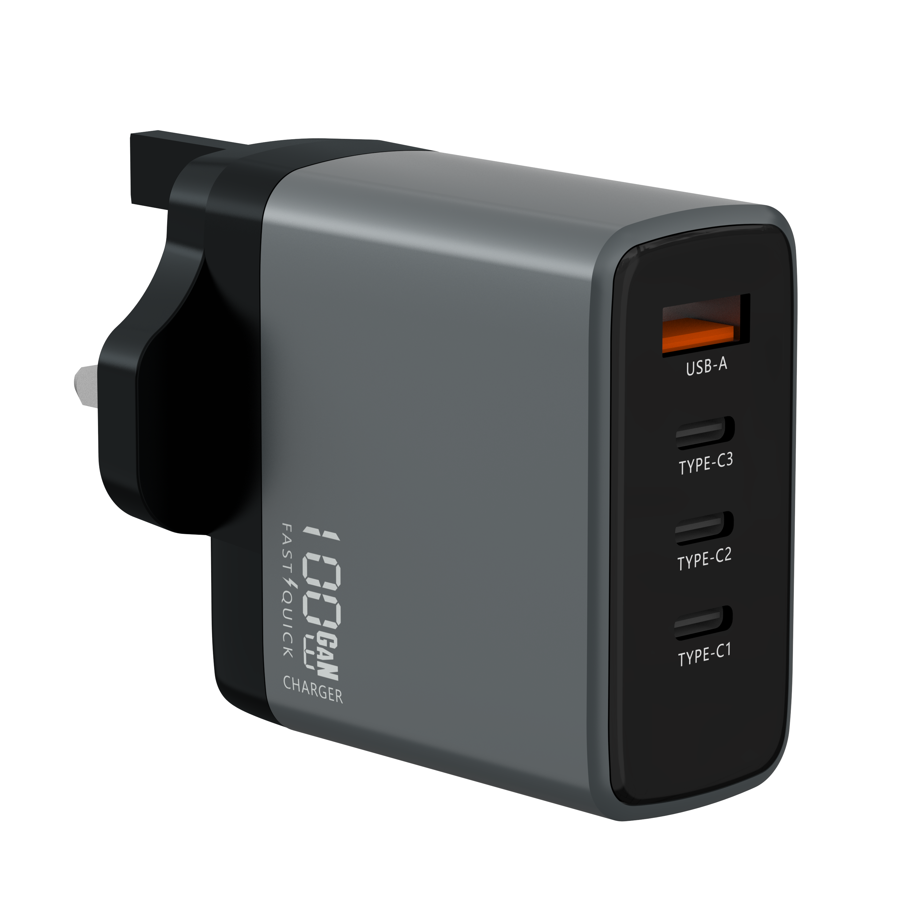 GaN Charger 100W USB-A+3C