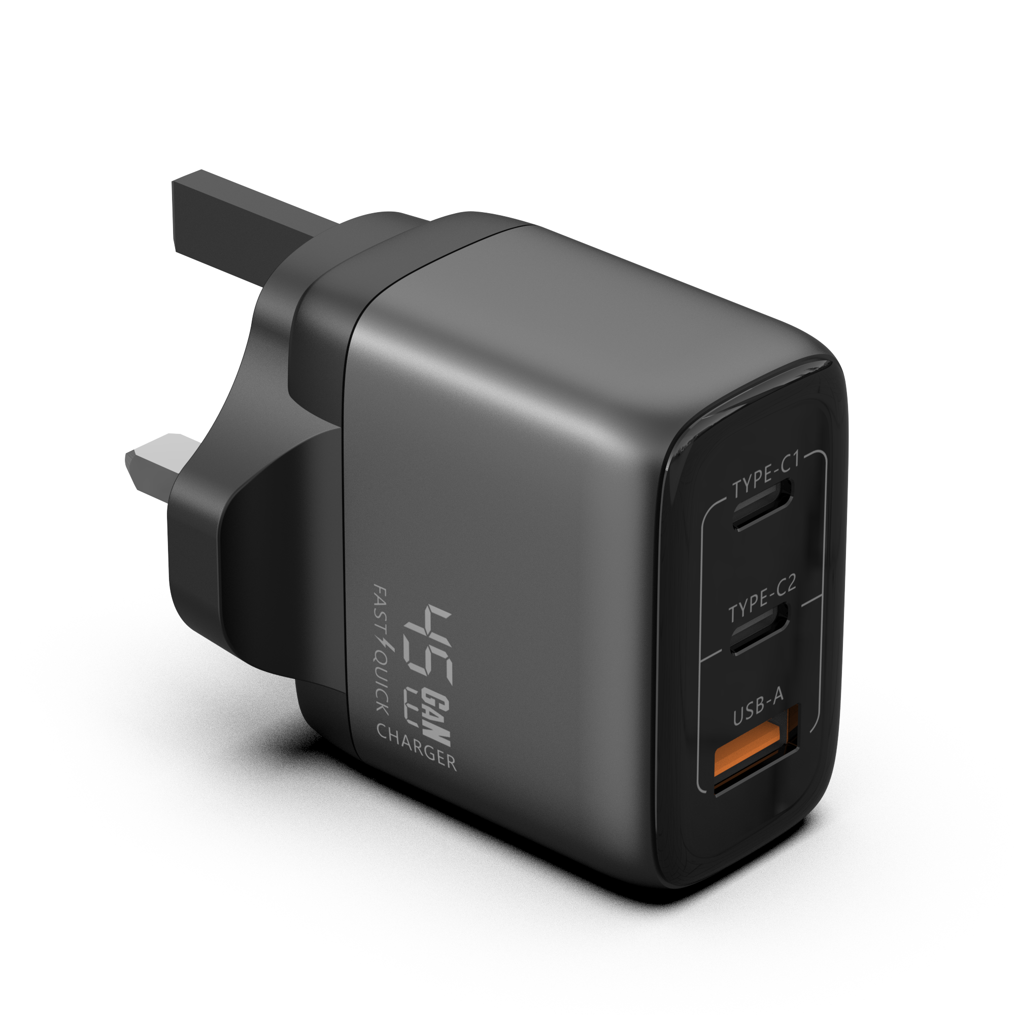 GaN Charger 45W USB-A+2C