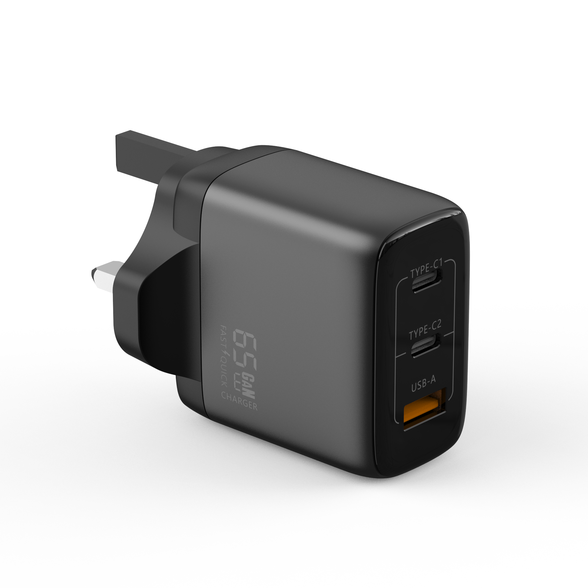 GaN Charger 65W USB-A+2C
