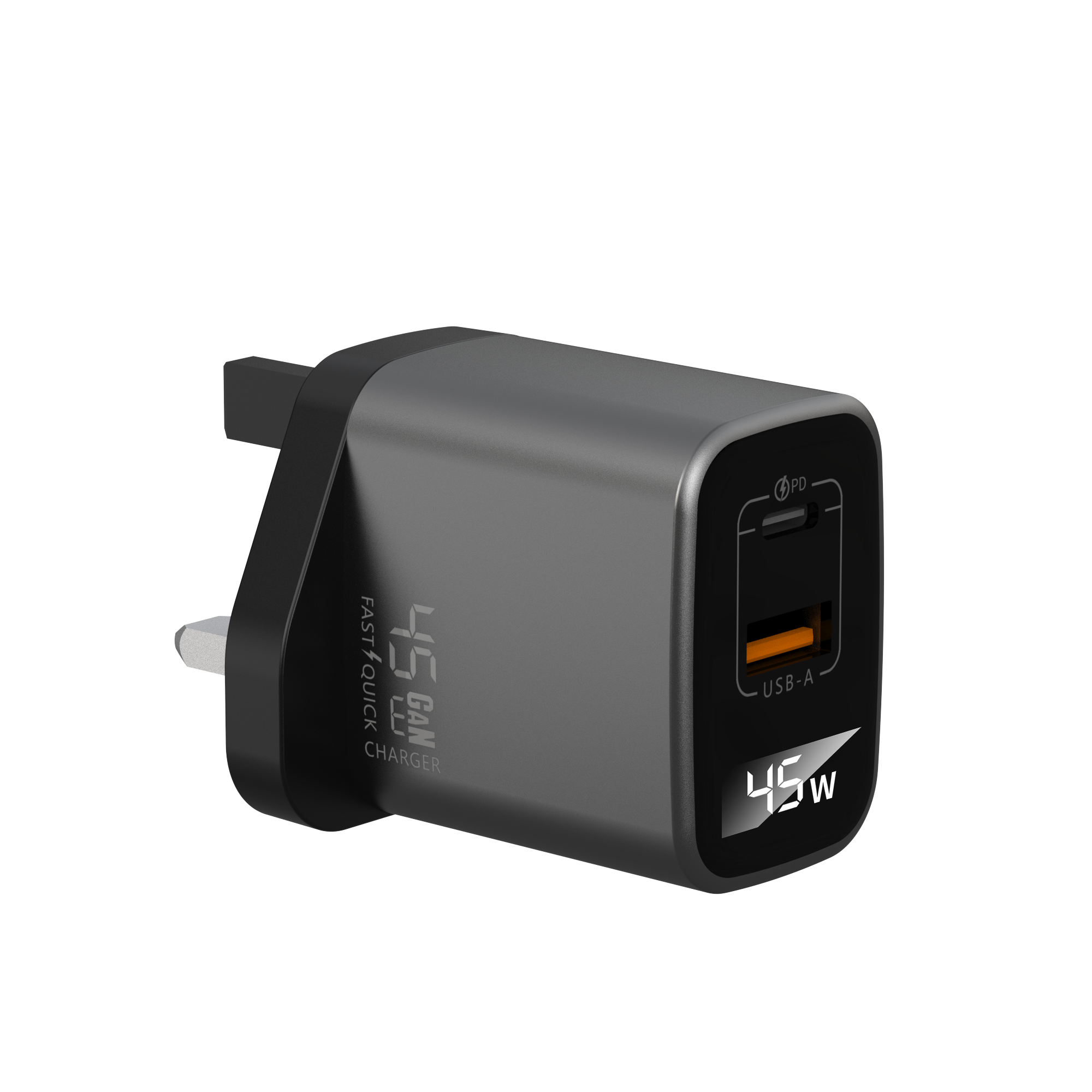 GaN Charger 45W USB-A+C