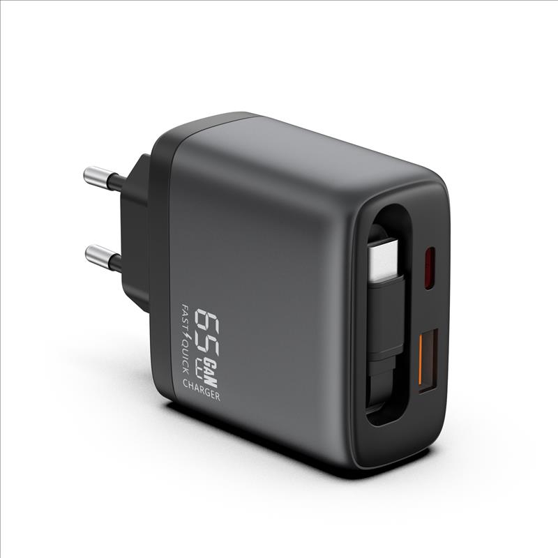 GaN Charger 65W USB-A+2C
