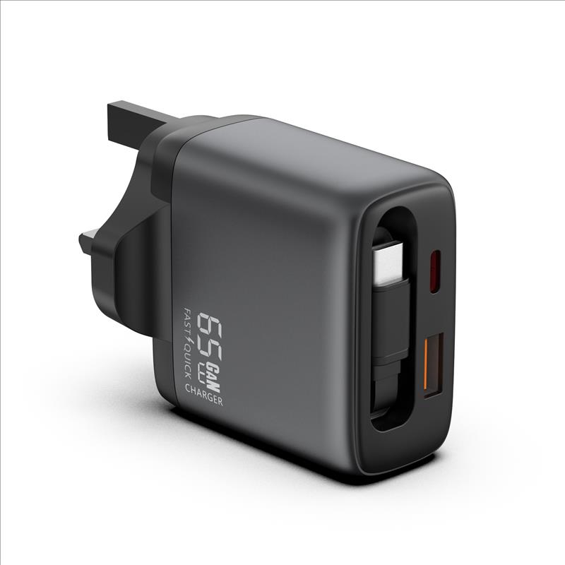 GaN Charger 65W USB-A+2C