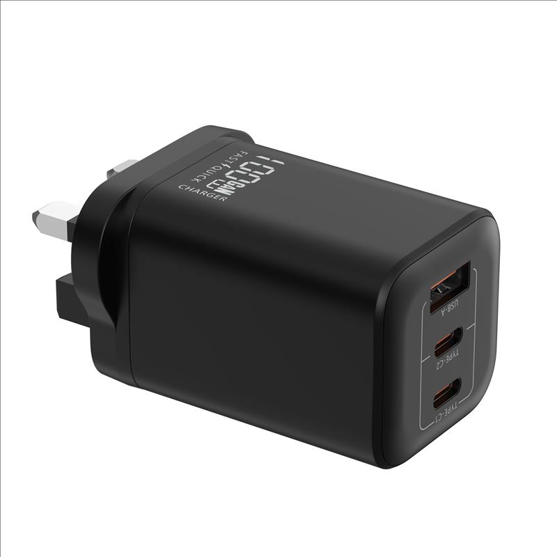 GaN Charger 100W USB-A+C+C